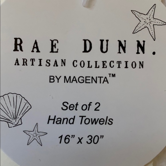 Rae Dunn BE OUR GUEST Starfish Hand Towel Set - Picture 2 of 2